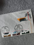 Lettre premier jour Pologne aviation 1985 FDC timbres avion militaire (Ref 27)