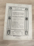 Ancien livre partitions violon piano Vieuxtemps Collection Litolff déco