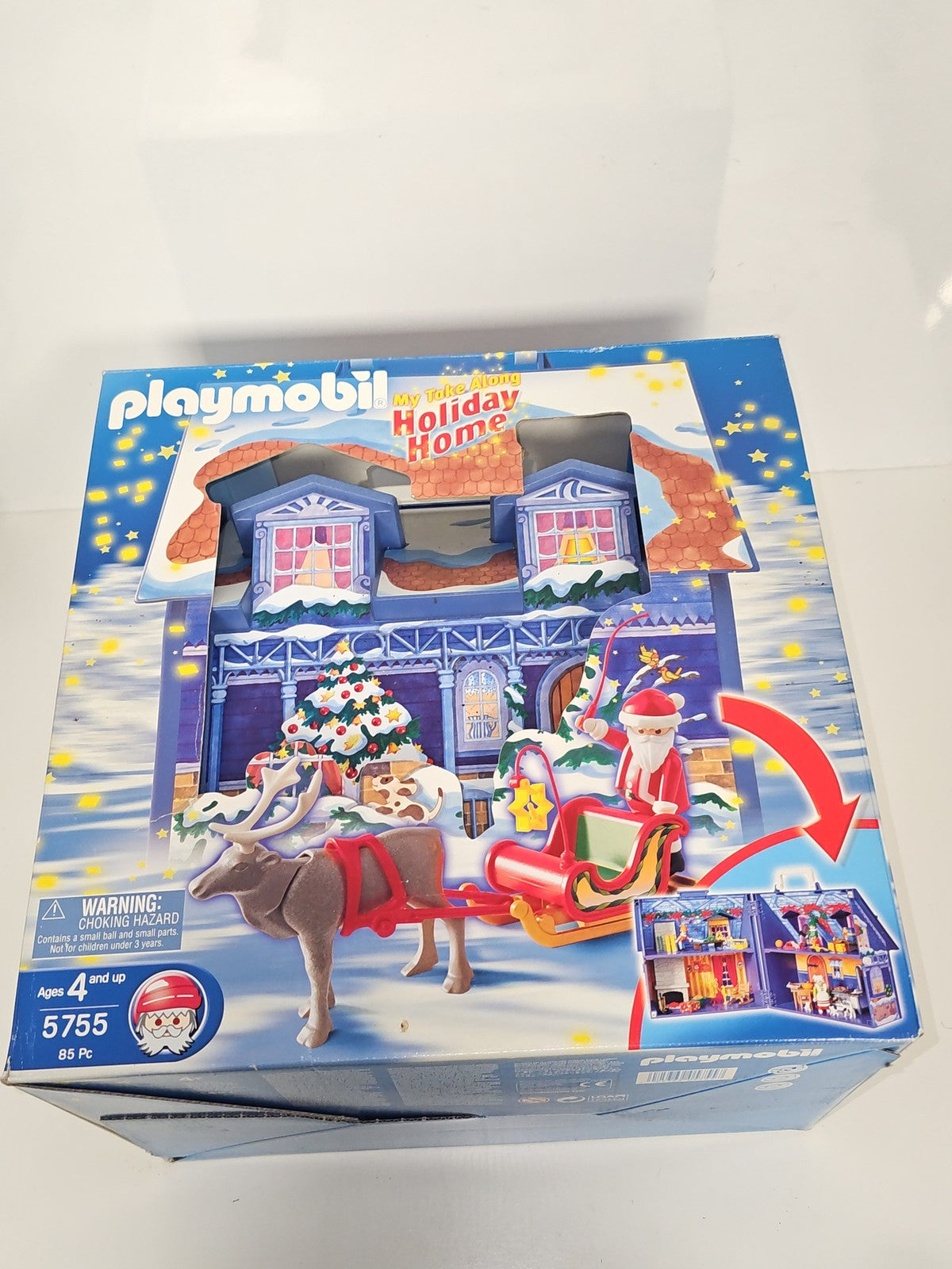 Playmobil Maison de Vacances Noël Atelier Père Noël Coffret Transportable Enfant