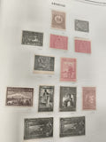 Timbres Arménie anciens motifs animaux paysages philatélie lot thématique