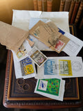 Lot de timbres anciens oblitérés Europe vintage philatélie vrac cachets couleurs