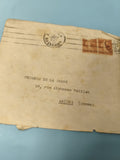 Ancienne enveloppe oblitérée début XXe, timbres 25c, Progrès de la Somme