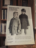 Patron couture vintage manteaux enfant Modes de Paris ancien, années 50, rétro