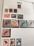 Timbres anciens République Dominicaine lot varié oiseaux, Olympiques, monuments