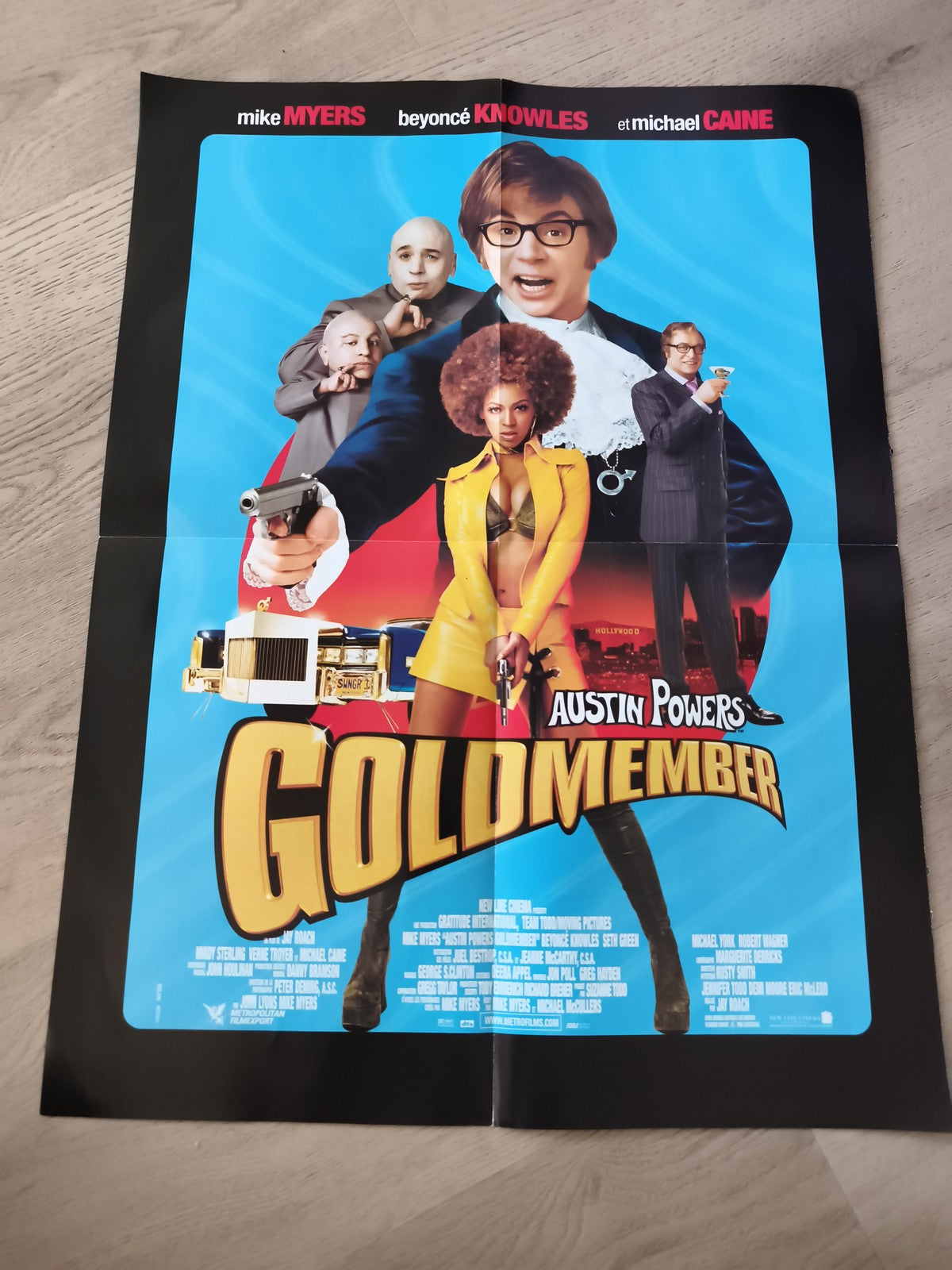Poster Austin Powers Goldmember film cinéma Beyoncé Myers Caine affiche