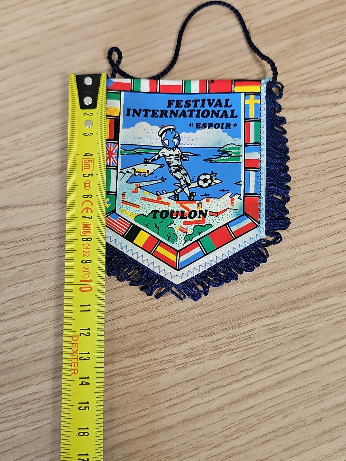 Fanion ancien Racing Club Toulon football vintage rétro supporteur