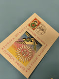 Enveloppe premier jour Monaco Europa 1966 FDC, motif fleur et timbre coloré