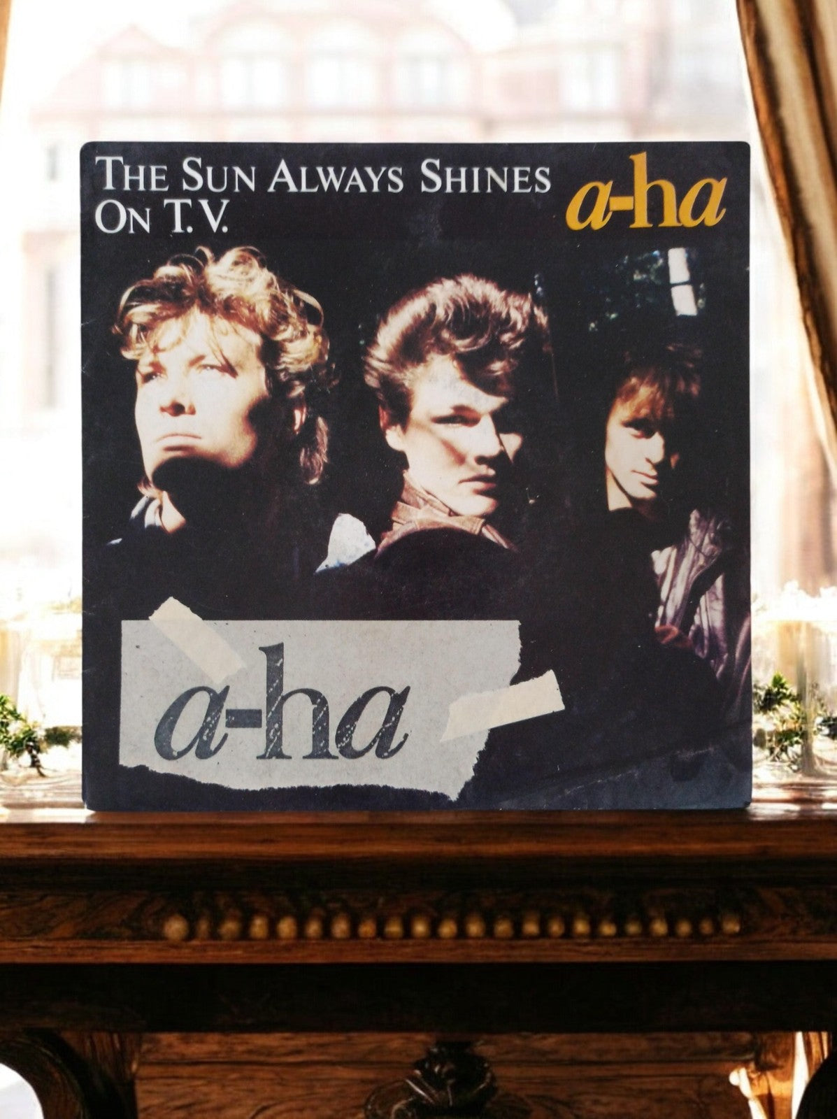 Vinyle 45T a-ha The Sun Always Shines on TV vintage single pop années 80