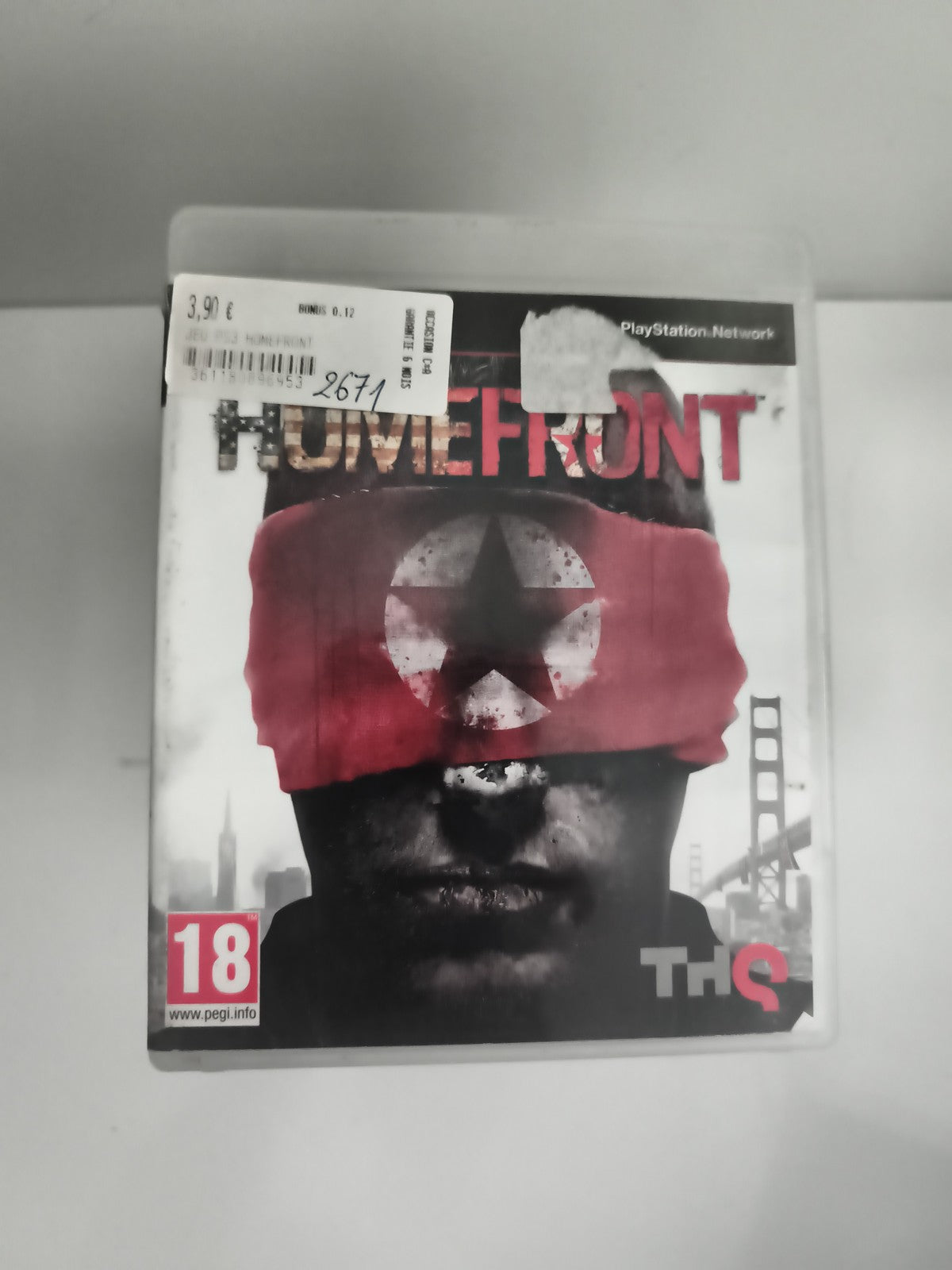 Jeu vidéo Homefront PlayStation 3 PS3 THQ, jaquette d'origine, PEGI 18