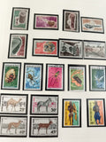 Timbres République du Tchad thématiques faune flore ethnographie philatélie
