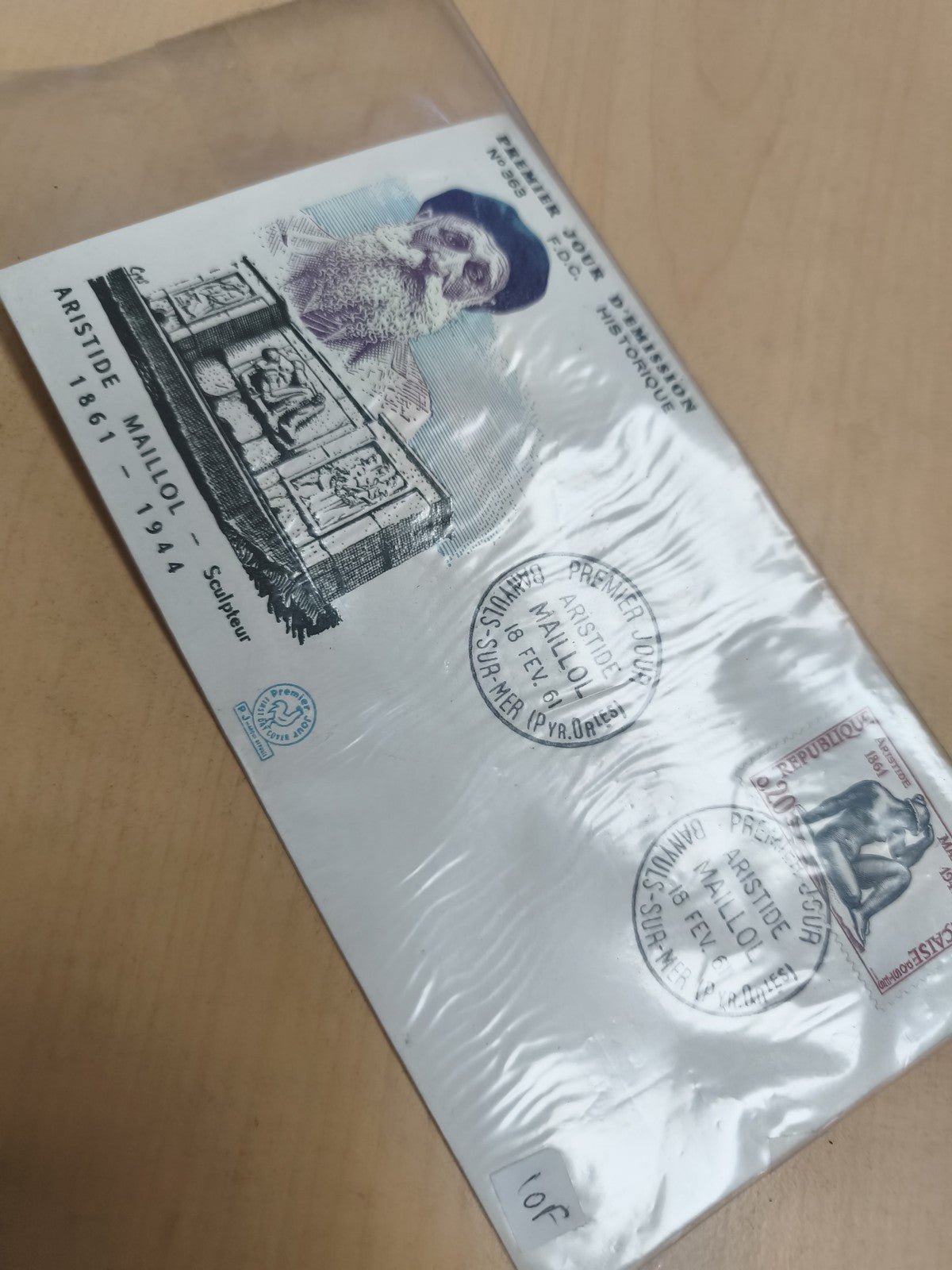 Enveloppe Premier Jour Aristide Maillol FDC France philatélie timbre