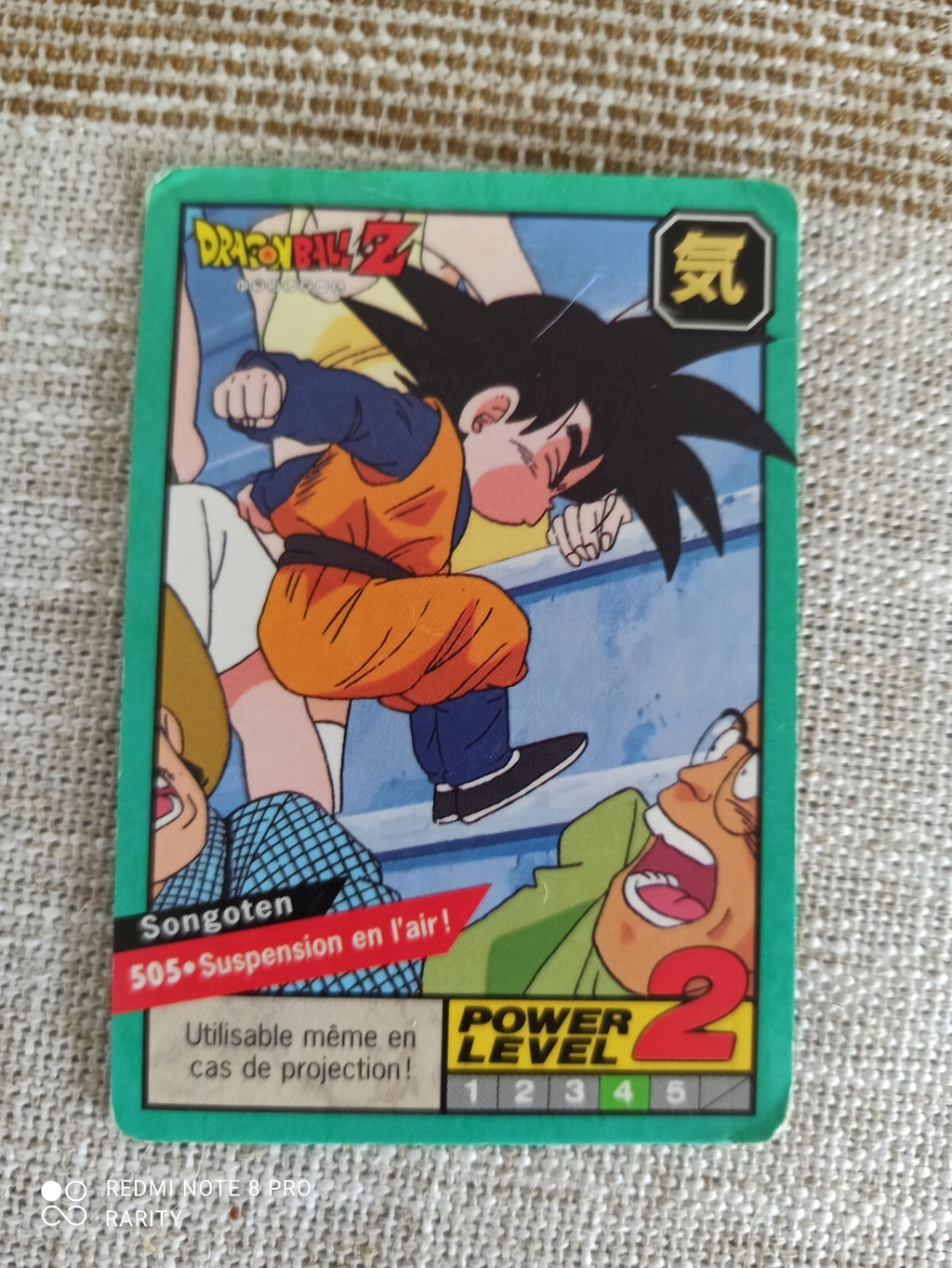 Dragon Ball Z Carte Collector Vintage Songoten 505 Power Level 2