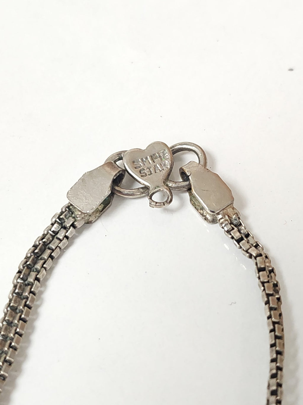 Collier ancien vintage signé SMPB, bijou rétro de collection, authentique occasi