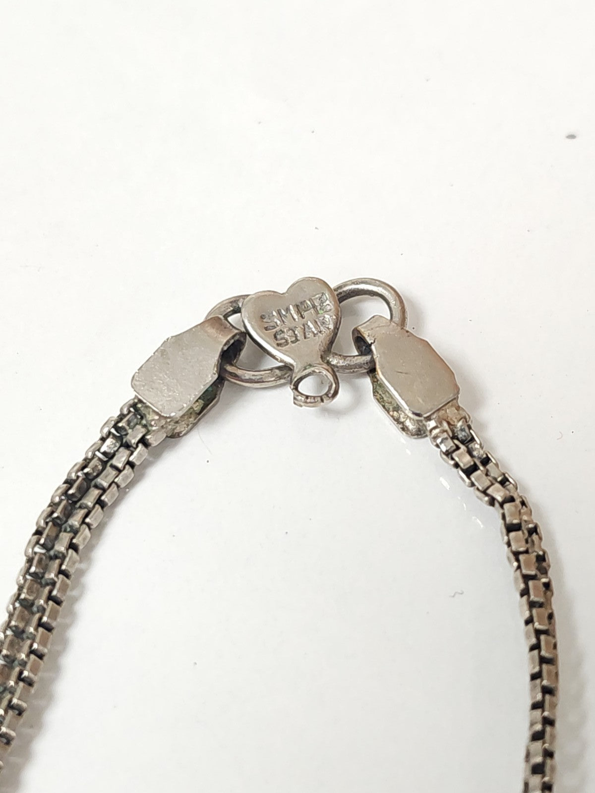 Collier ancien vintage signé SMPB, bijou rétro de collection, authentique occasi