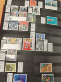 Timbres Suisse Helvetia oblitérés et neufs, motifs modernes, lot philatélie