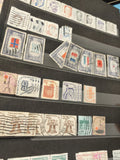 Lot anciens timbres oblitérés USA, motifs historiques, Liberty Bell, années 60-7