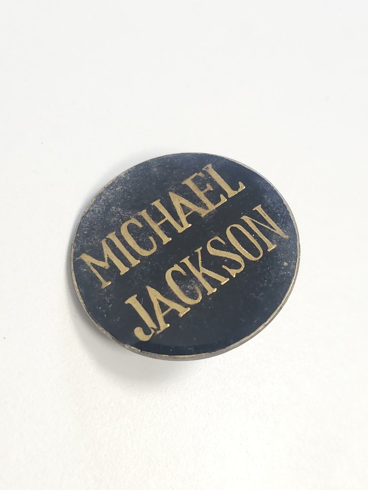 Pin's rétro ancien Mickael Jackson, badge collector vintage pop culture années 8