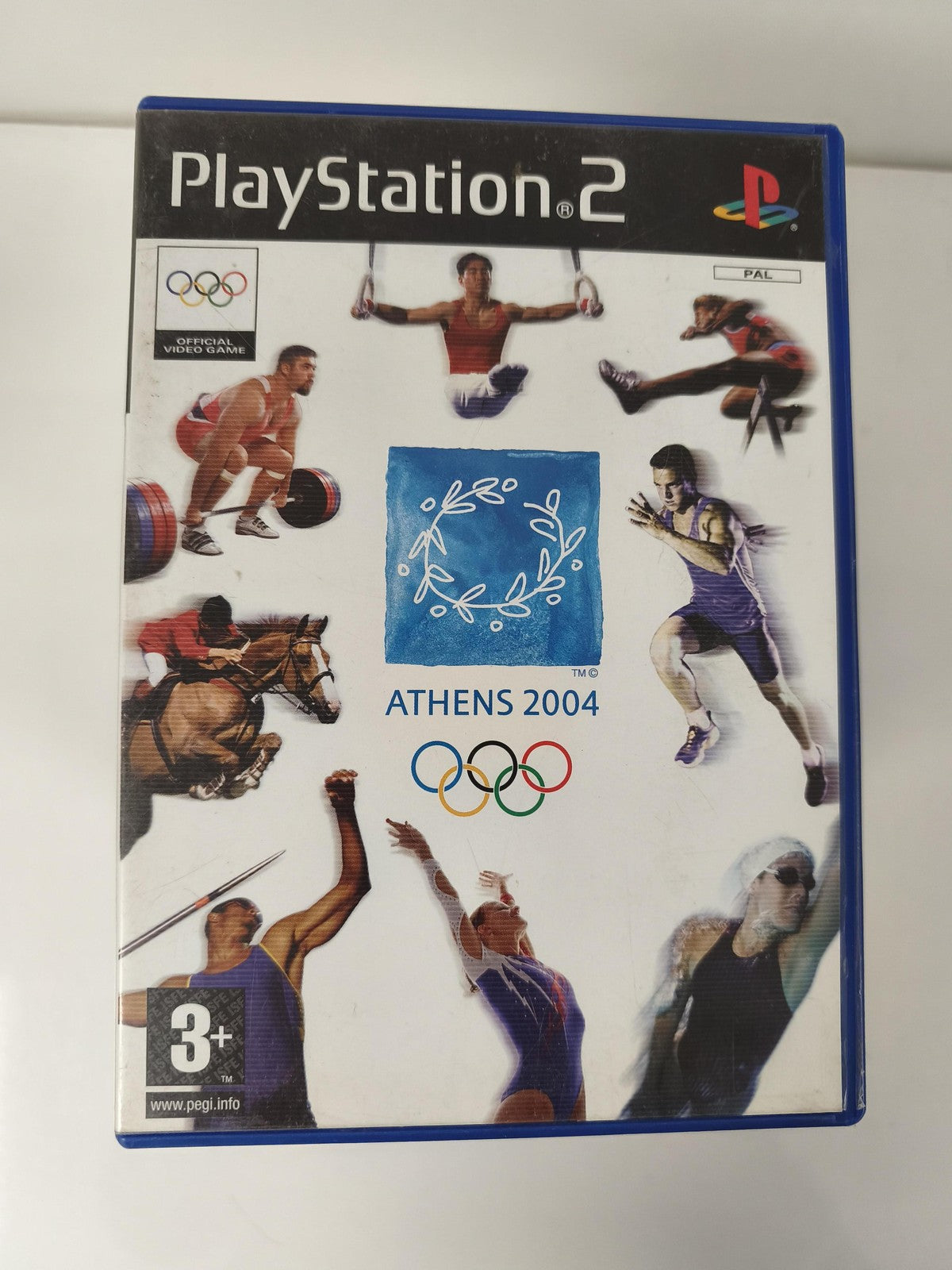 Boîte vide pour jeu PS2 Athens 2004, boitier d'origine Playstation, sans disque