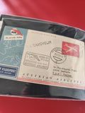 Ancienne enveloppe premier vol Austrian Airlines 1958 oblitérée philatélie avion