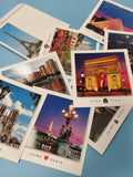 Lot de grandes cartes postales Paris monuments couleurs, paysages urbains (Ref 1
