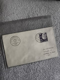 Lettre affranchie Suède 1955 timbre 110 Sverige Stockholm philatélie (Ref 27)