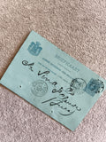 CPA carte postale Pays-Bas Briefkaart bleue oblitérée 1901 timbre
