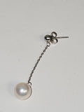 Boucle d?oreille orpheline en argent véritable bijou unique pour femme ou homme