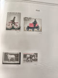 Timbres Mali anciens usagés – véhicules et animaux – République du Mali philatél