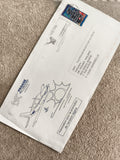 Lettre affranchie Aviation légère Pégase Marseille avion dessin philatélie