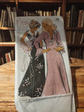 Patron de couture ancien Bru 566 robe longue vintage années 70 multitaille