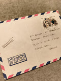 Lettre avion affranchie timbre EIRE 32 JO Barcelone 1992 Par Avion philatélie (R