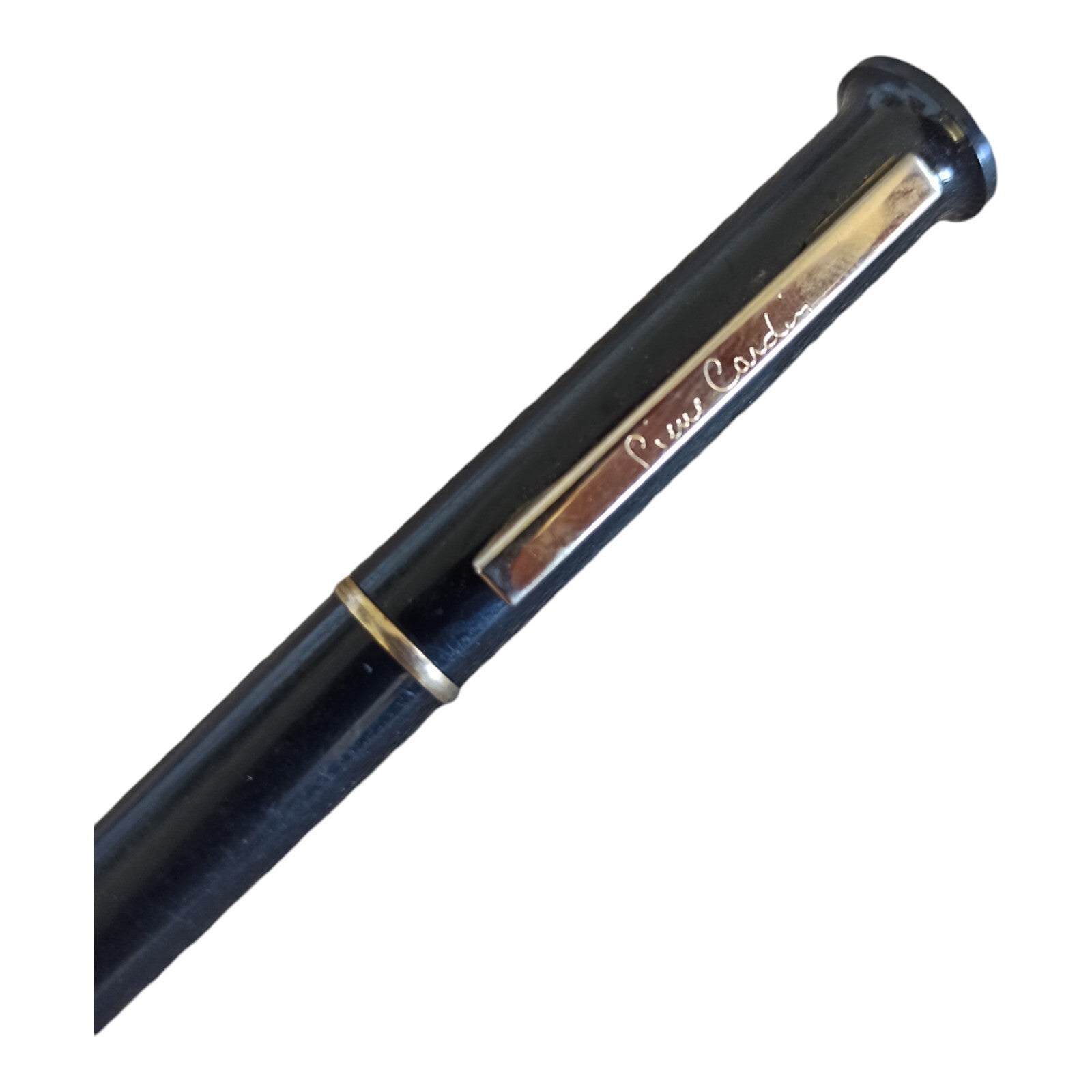 Stylo plume vintage Pierre Cardin noir, édition collector, finition dorée