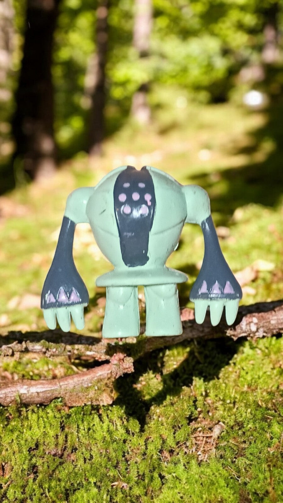 Figurine Pokémon Registeel PVC 2005, jouet vintage rare, décor vert/gris