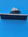 Vintage pin's rectangulaire bleu People on the Move badge collection (Ref 8)