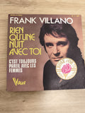 Vinyle 45 tours Frank Villano Rien qu?une nuit avec toi, pochette marron, Vogue