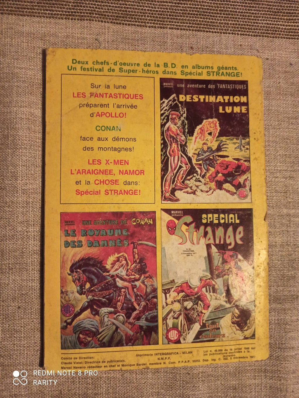 Comics Strange n°86 Marvel 1977 vintage Iron Man tout en couleurs rare