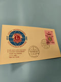 Ancienne enveloppe FDC Vietnam 1967 Lions International timbre oblitéré Saigon