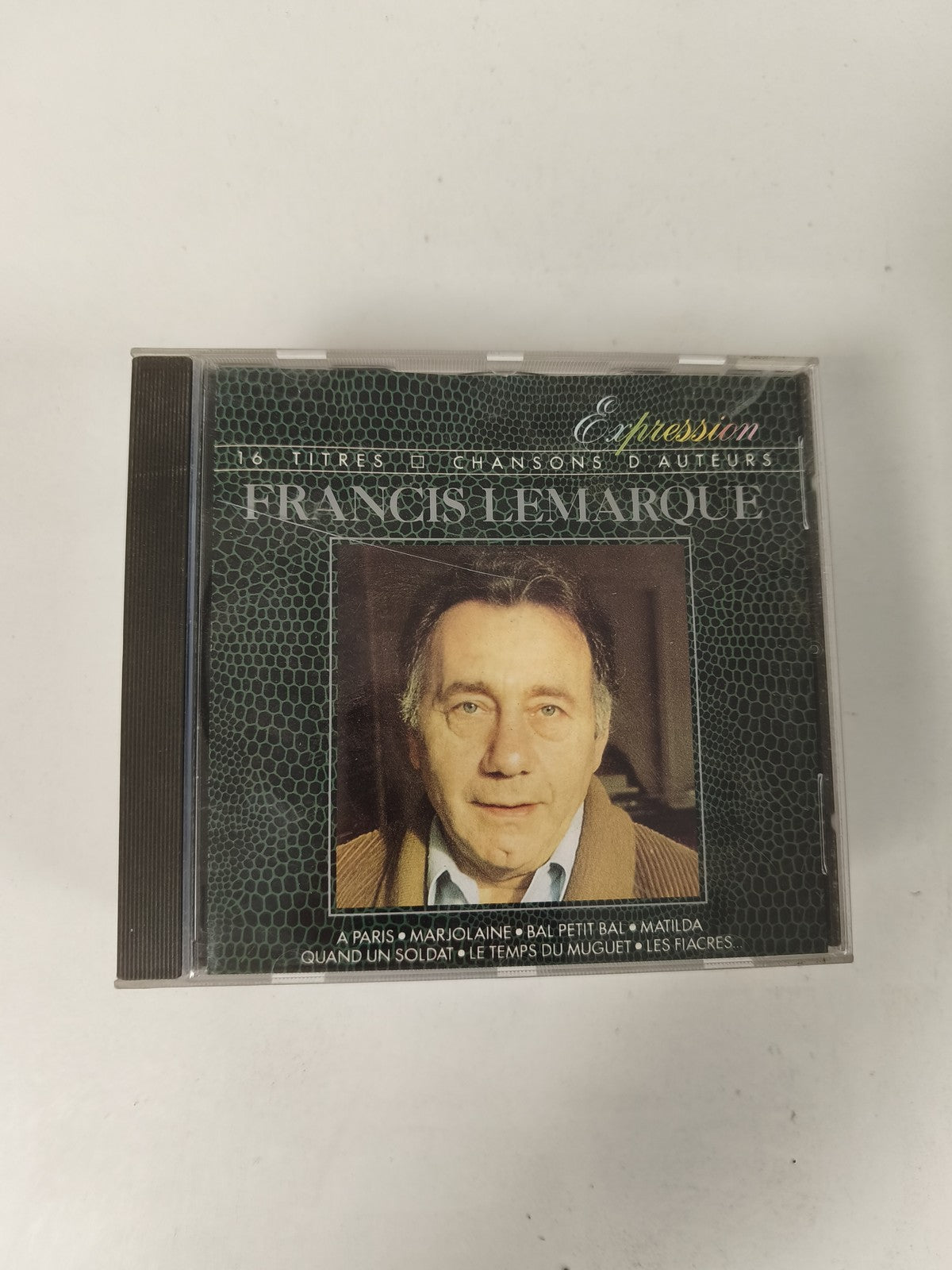 CD Francis Lemarque 16 titres Expression chansons d?auteurs pochette verte
