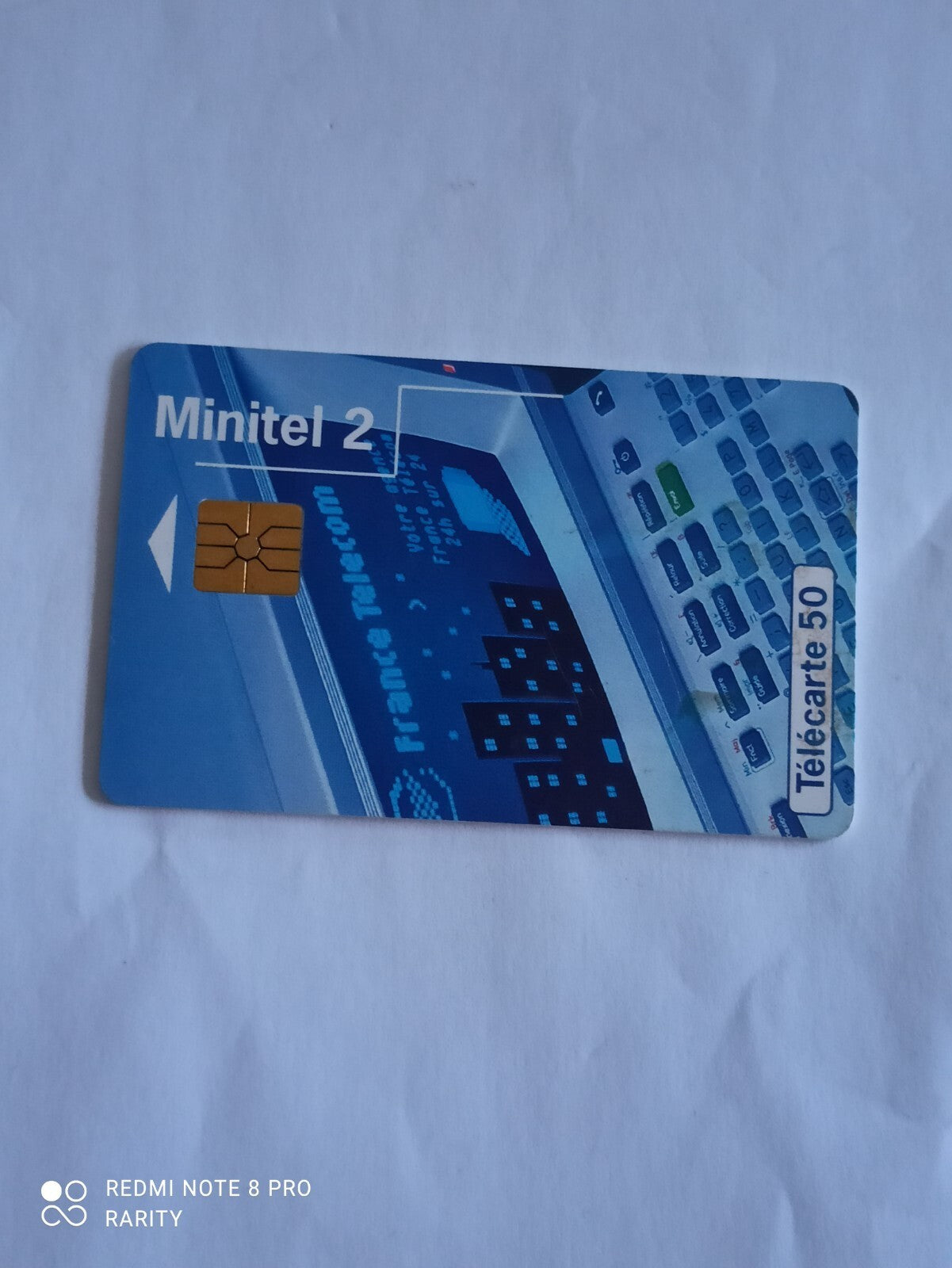 Carte téléphonique Minitel 2 France Télécom vintage, Télécarte 50 puce rare