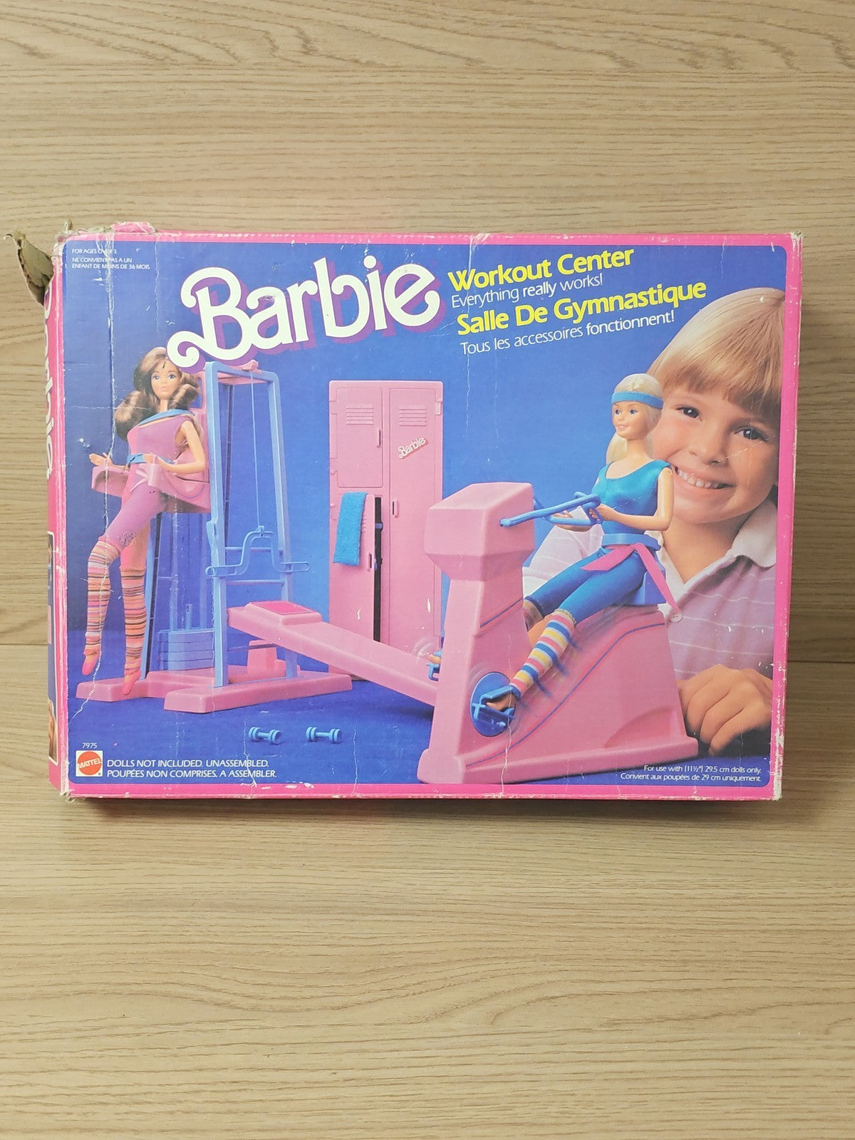 Barbie 7975 Centre de Fitness Gym avec accessoires ? Jeu sportif original Mattel