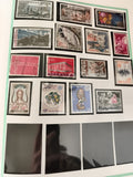 Timbres Monaco oblitérés thématiques XXe siècle philatélie lot varié
