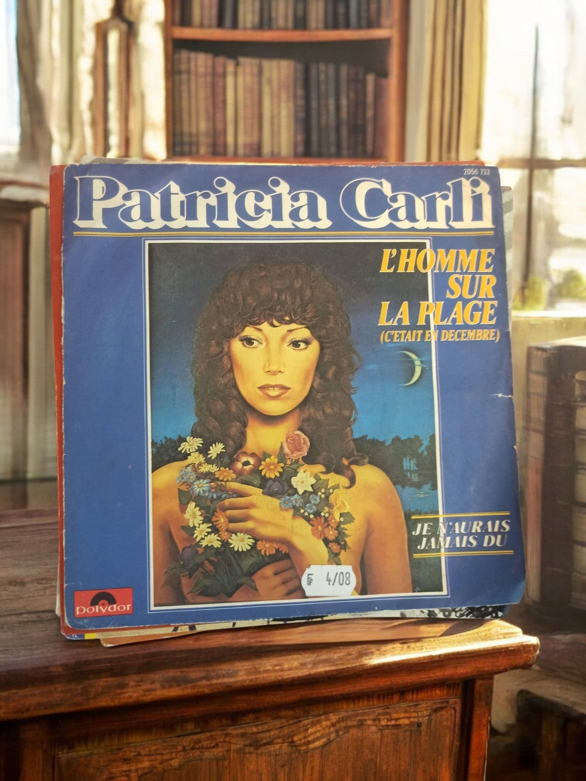 Vinyle 45 tours Patricia Carli Polydor vintage pochette bleue rétro années 70