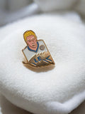 Pin's vintage Olympique de Marseille OM ancien badge rétro football joueur rare
