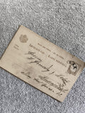 Carte postale Hongrie XIXe siècle philatélie LEVELEZŐ-LAP timbre