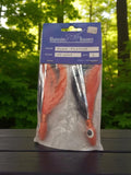 Leurres de pêche Bluewater Tuna Feather vintage, plume orange, lot de 2, neuf