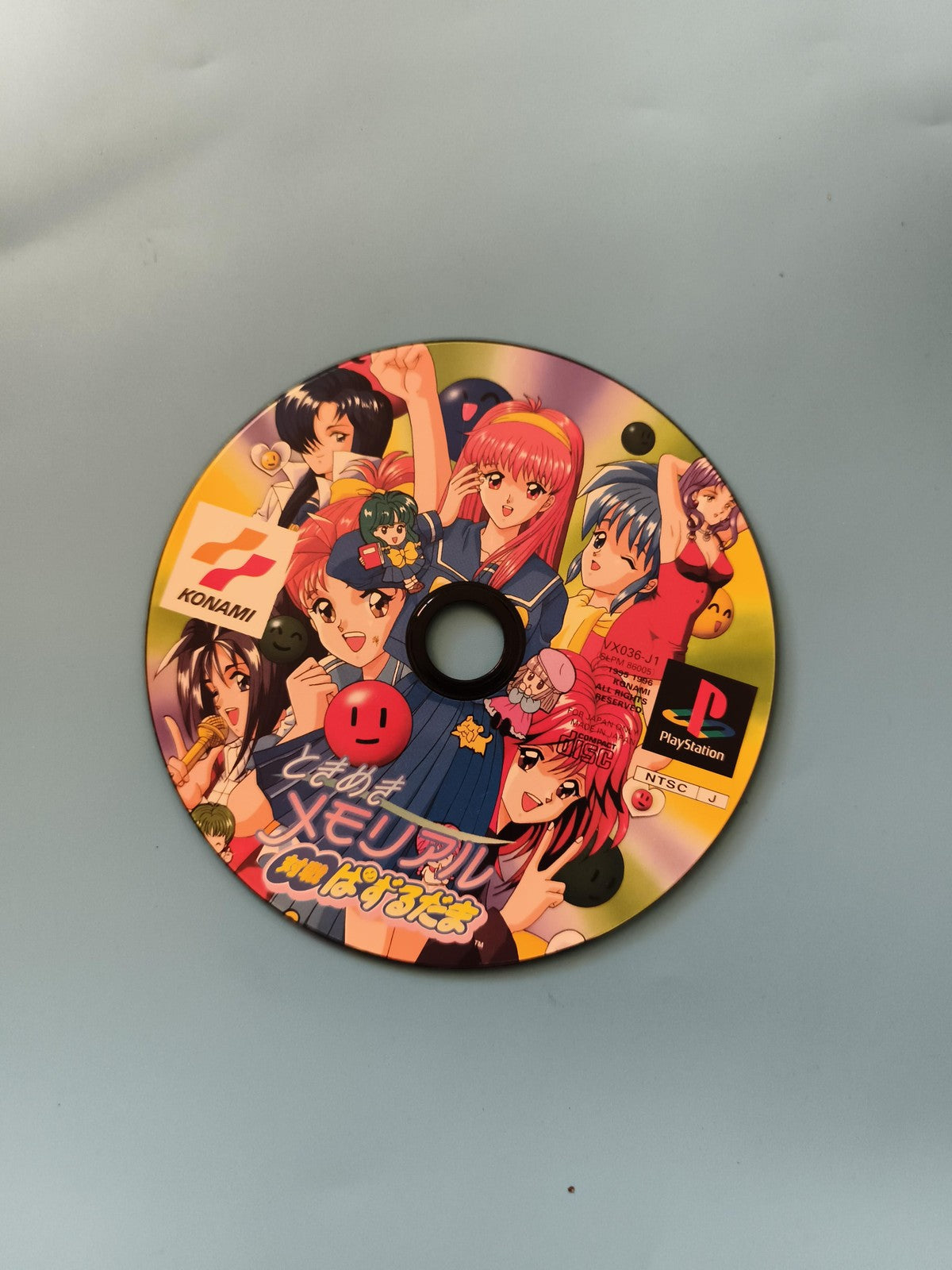 Jeu PlayStation Tokimeki Memorial Konami disque animé NTSC-J cartes deus