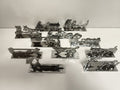 Porte-couteaux Fables La Fontaine Benjamin Rabier métal argenté 1930 set animaux