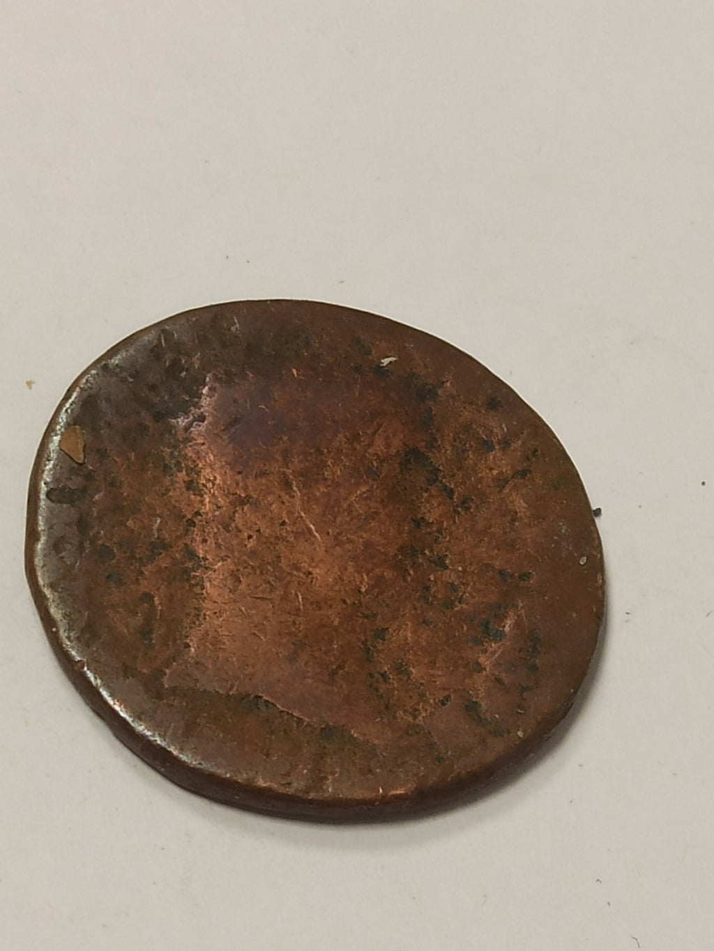 Monnaie romaine en bronze avec portrait d?empereur Ier-IIe siècle authentique