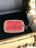 Porte-clés publicitaire vintage J. Lapeyre vins fins France rétro
