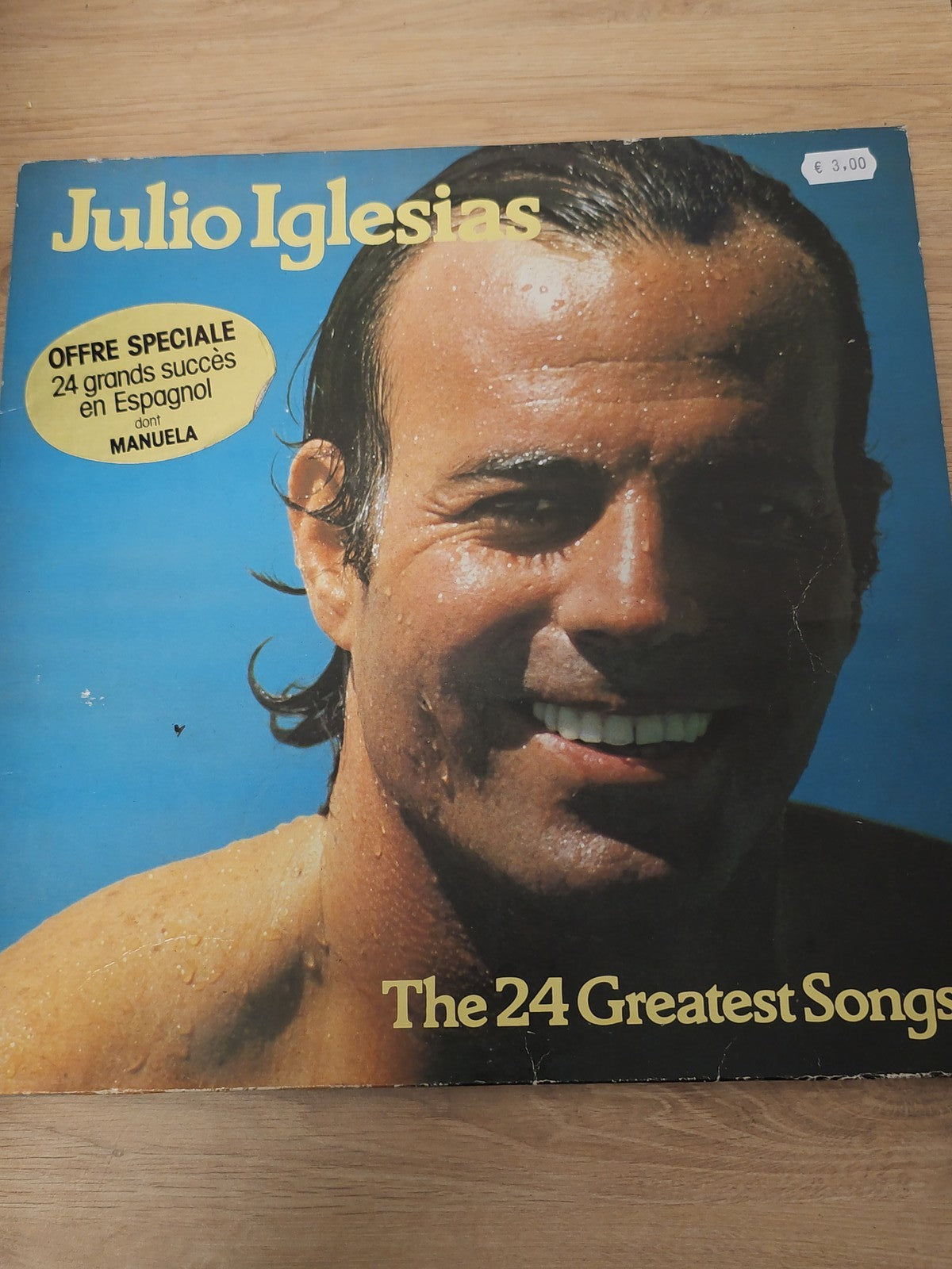 Vinyle 33T vintage Julio Iglesias ancien disque rétro collection musique espagno